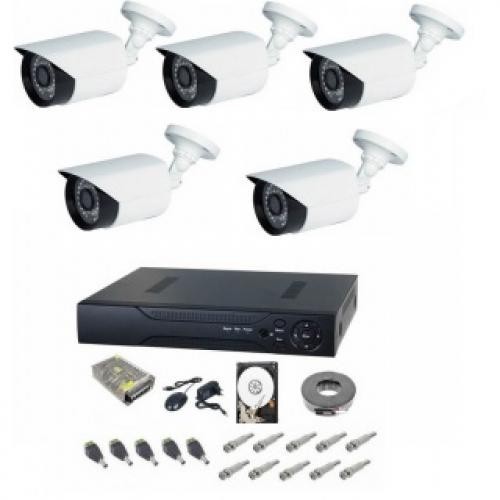 Sistem de supraveghere 5 camere 4 Mp, IR 30 m. Sistem de supraveghere 5 camere 4 Mp, IR 30 m.