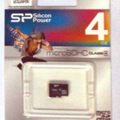 Card SDHC 4GB SILICON POWER, class 4 foto