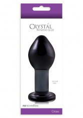 Butt Plug Crystal Negru foto