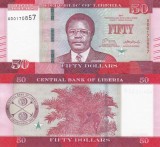 Liberia 50 Dollars 2017 Bancnota UNC, Necirculata. Africa