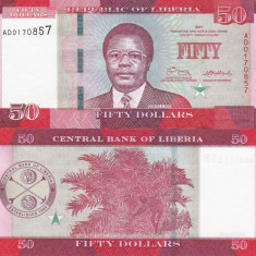 LIBERIA 50 dollars 2017 UNC!!!