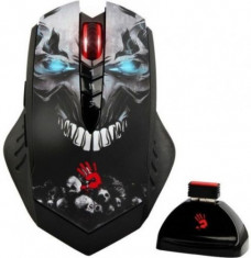 Mouse Gaming Wireless A4Tech Bloody Light Strike, 4000 DPI (Negru) foto