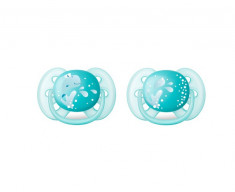 Set 2 suzete Philips Avent SCF226/22 Ultra Soft 6-18 luni Turcoaz foto