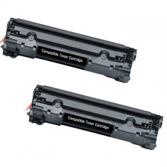 HP CE285A,Set 2 Toner Compatibil HP CE278A,HP CB435A,HP CB436A,CANON CRG-712 foto