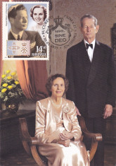 REGELE MIHAI I &amp;amp; REGINA ANA CARTE MAXIMA,2015,ROMANIA. foto