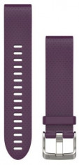 Curea de schimb Garmin GR-010-12491-15, pentru Garmin Fenix 5S, 20mm, QuickFit, Silicon (Violet) foto