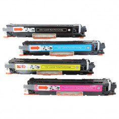 CE310A,Set 4 Cartuse Compatibile BK/C/M/Y,HP 126A,HP Laserjet PRO CP1020 foto