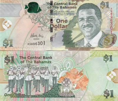 Bahamas 1 Dollars 2008 UNC foto