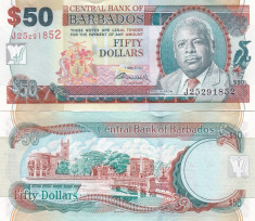 Barbados 50 Dollars 01.05.2007 Sig. Dr. DeLisle Worrell UNC foto