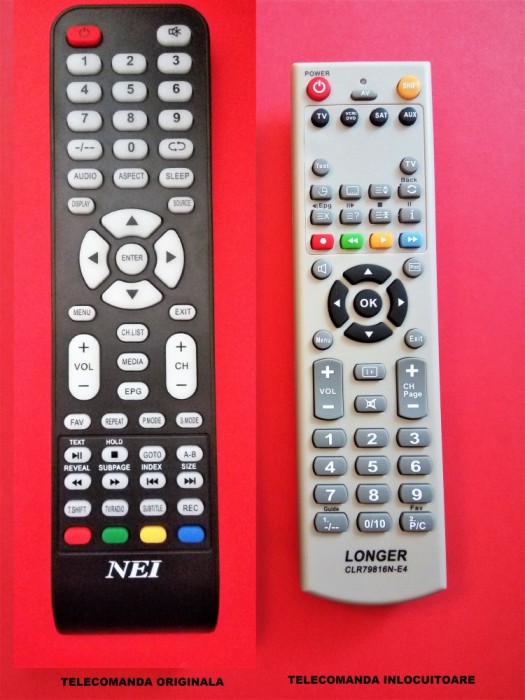 Telecomanda NEI 19NE4000, NEI 32NE4000 Telecomanda NEI 19NE4000, NEI 32NE4000