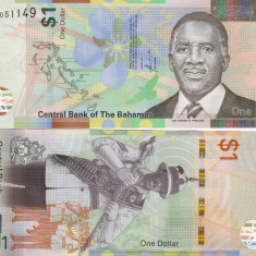 Bahamas 1 Dollars 2017 UNC