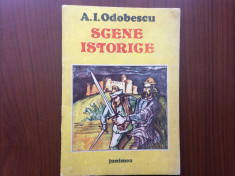 scene istorice a.i. odobescu editura junimea 1989 RSR povesti istorie ilustrata foto