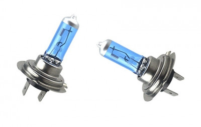 Set Becuri halogen imitatie xenon H7 55w 12v COD (32-2) foto