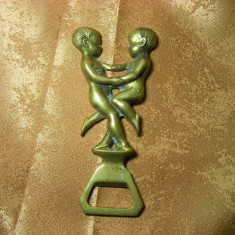 Cheie capace Art Deco sculptura bronz, colectie, cadou, vintage