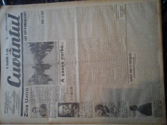 Ziare vechi - Cuvantul - Nr. 2785, 25 ian 1933, 8 pag, Racoveanu, I. Calugaru foto
