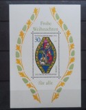 GERMANIA (BERLIN) 1976 &ndash; PICTURA VITRALIU CRACIUN, colita MNH, TR5