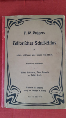 Atlas istoric - HISTORISCHER SCHUL - ATLAS - F. W. PUBGERS - 1913 foto