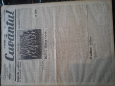 Ziare vechi - Cuvantul - Nr. 2789, 29 ian 1933, 8 pag, Poza Regele si Mihai foto