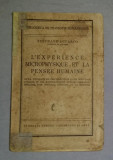 S. Lupasco L&#039;EXPERIENCE METAPHYSIQUE ET LA PENSEE HUMAINE prima ed. 1940