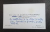 Carte de vizita DIMITRIE PACURARIU (cu mesaj)
