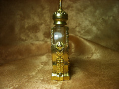 Flacon parfumiera Art Nouveau bronz dore, colectie, cadou, vintage foto
