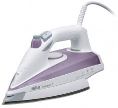 Fier de calcat Braun TS 715, Talpa Eloxal, 2300W, 0.4l (Alb-Mov) foto