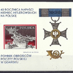 POLONIA – DECORATIE, colita MNH, TR1