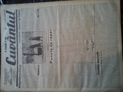 Ziare vechi - Cuvantul - Nr. 2797, 6 feb 1933, 8 pag, Titu Devechi, Onicescu foto