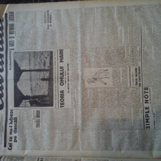 Ziare vechi - Cuvantul - Nr. 2801, 10 feb 1933, 8 pag, I. Calugaru, M. Sebastian