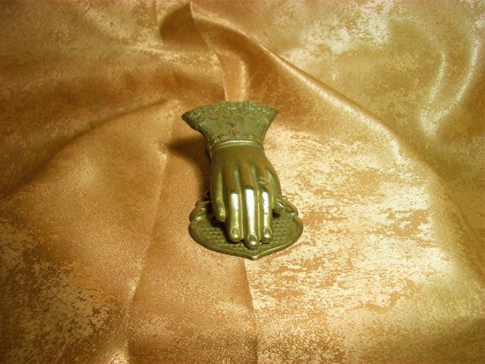 Suport corespondenta Art Nouveau Victorian, bronz, colectie, vintage