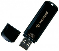 Stick USB Transcend JetFlash 700, 64GB, USB 3.0 (Negru) foto