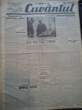 Ziare vechi - Cuvantul - Nr. 2850, 31 mar 1933, 8 pag, Perpessicius, Nae Ionescu