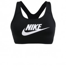 Bustier sport negru pentru femei - Nike Classic swoosh futura foto