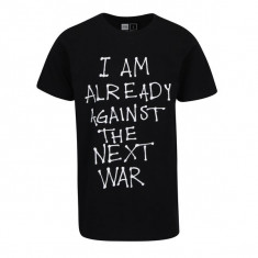 Tricou negru cu mesaj Dedicated Stockholm Next War foto