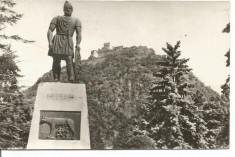 (A)carte postala(ilustrata)-HUNEDOARA-DEVA-Statuia lui Decebal foto