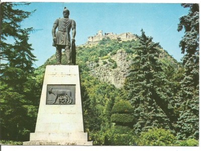 (A)carte postala(ilustrata)-HUNEDOARA-DEVA-Statuia lui Decebal foto