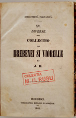 Heliade Radulescu, BREBENEI SI VIORELE, Bucuresti, 1860 foto