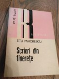 titu maiorescu - scrieri din tinerete