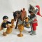 Figurine Playmobil - cal, cavaler, copil, accesorii pahare, cupa / pocal / graal