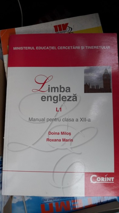 LIMBA ENGLEZA L1 ,CLASA A XII A - MILOS , MARIN