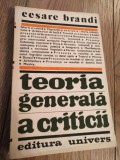 Cesare brandi - teoria generala a criticii Rd