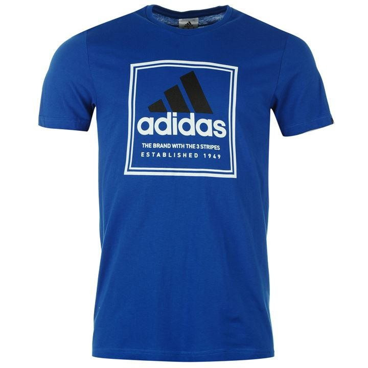 Tricou barbati Adidas Original, bumbac 100%, L, M, S, XL, Albastru, Negru |  Okazii.ro