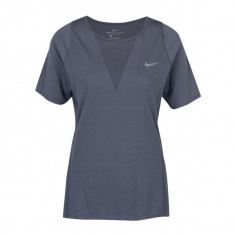 Tricou gri de antrenament pentru femei Nike Zonal Cooling Relay foto