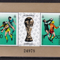 Bulgaria 1982 sport fotbal MI bl.122 MNH w50