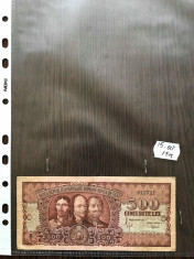 bancnota romaneasca veche de colectie cinci sute lei 1949 15 octombrie foto