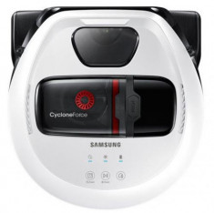 Aspirator robot Samsung VR10M701HUW/GE, 0.3L, FullView Sensor 2.0, Edge Clean Master, Li-Ion, Cyclone Force, Timer, mod Turbo (Alb/Negru) foto