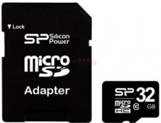 Card de memorie Silicon Power microSDHC, 32 GB, Clasa 10 + Adaptor SD foto