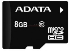 CArd de memorie A-DATA microSDHC, 8GB, Clasa 10 foto