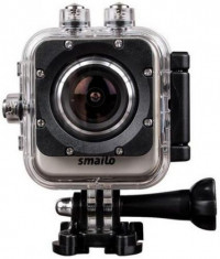 Camera Video de Actiune Smailo Play WiFi, 12MP, Filmare Full HD, WiFi (Argintie) foto