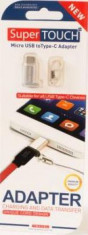 Adaptor Super Touch STH-1117 MicroUSB -TypeC (Alb) foto